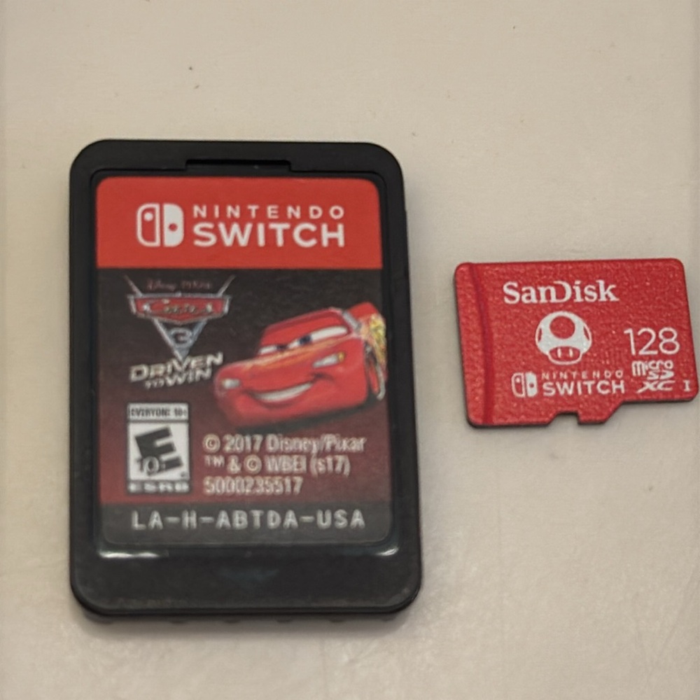 Nintendo Switch Cars Sandisk Bundle